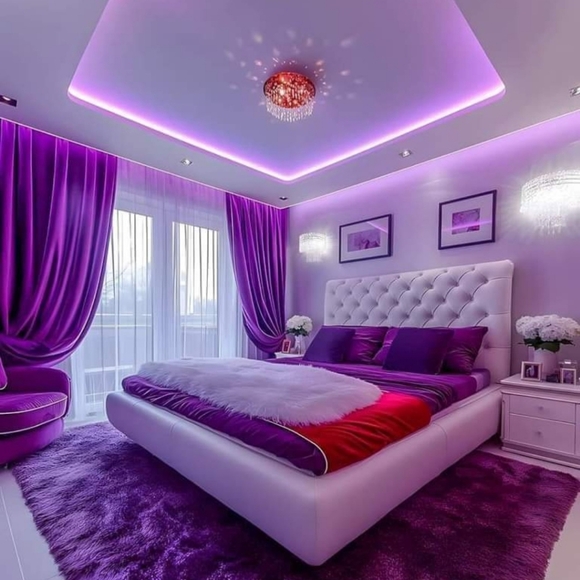 NWT AUTHENTIC GENUINE PURPLE 💜 MOSAIC BALLS BOMBAY & COMPANY LOT SPARKLE DECORE - Picture 5 of 5